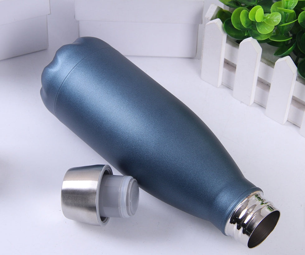 Water Bottle Portable Double Wall Stainless Steel Thermos Cola