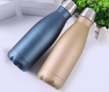 Water Bottle Portable Double Wall Stainless Steel Thermos Cola