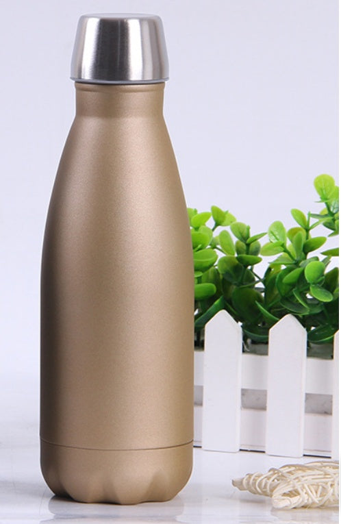 Water Bottle Portable Double Wall Stainless Steel Thermos Cola