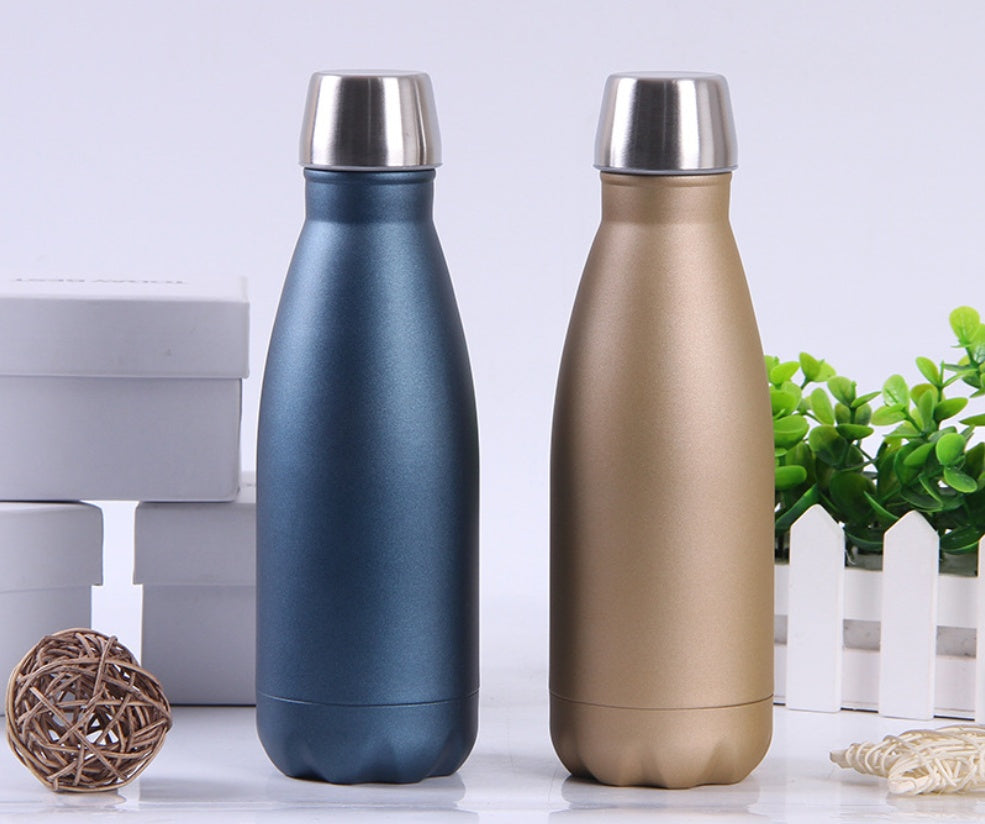 Water Bottle Portable Double Wall Stainless Steel Thermos Cola